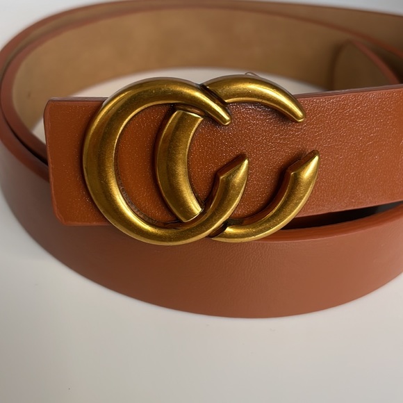 Beautiful Brown leather belt One size fits most - Picture 7 of 8